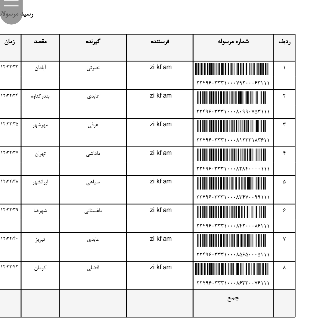 کد رهگیری ۲۵بهمن