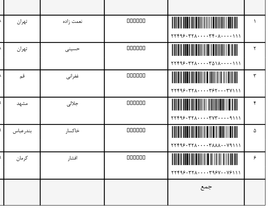 کد رهگیری۳ دی