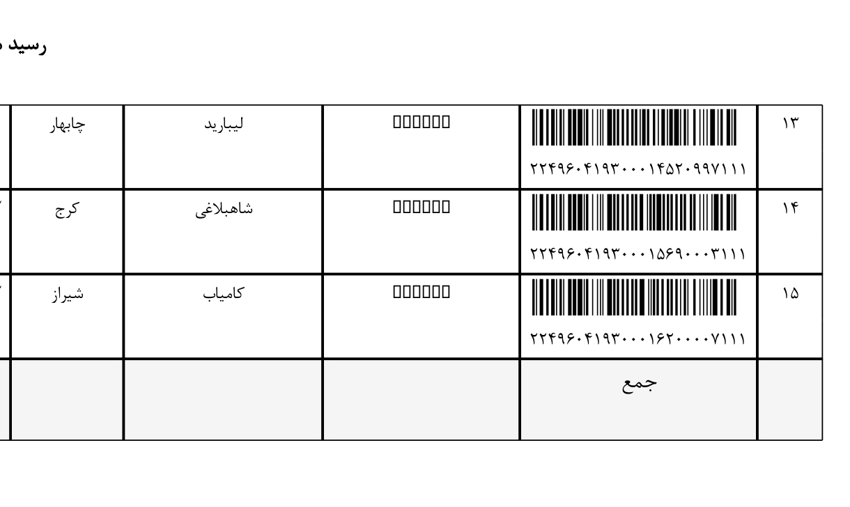 کد رهگیری ۶ مهر پارت دوم