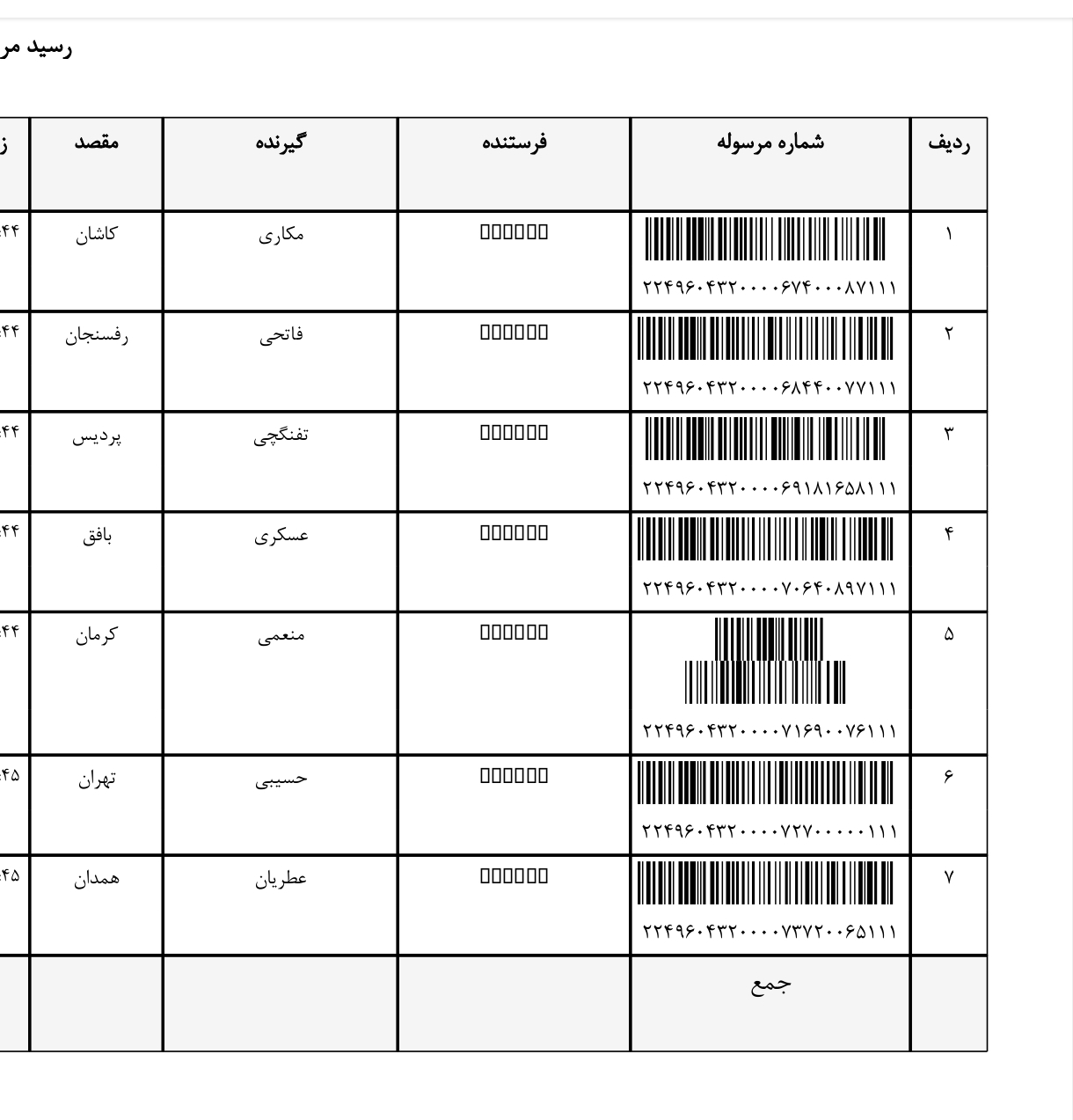 کد رهگیری ۱۴ بهمن
