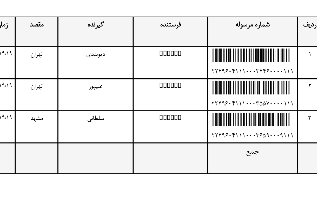 کد رهگیری ۱۸ تیر ۱۴۰۴