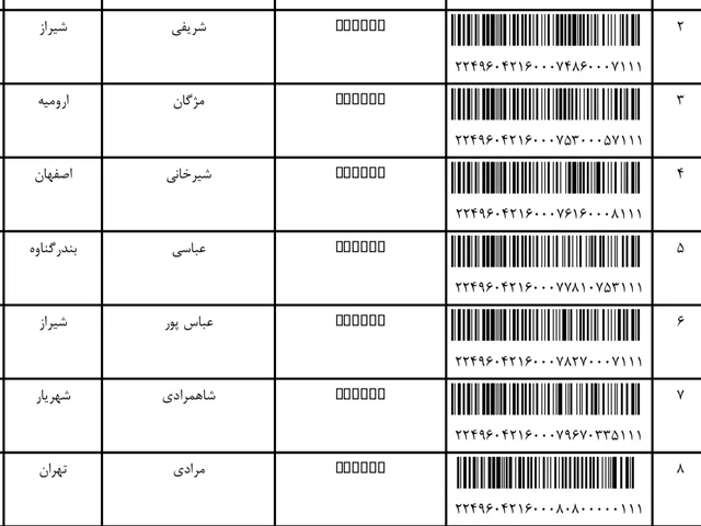 کد رهگیری ۳۰ مهر(عکس رو باز کنید کامل ببینید)