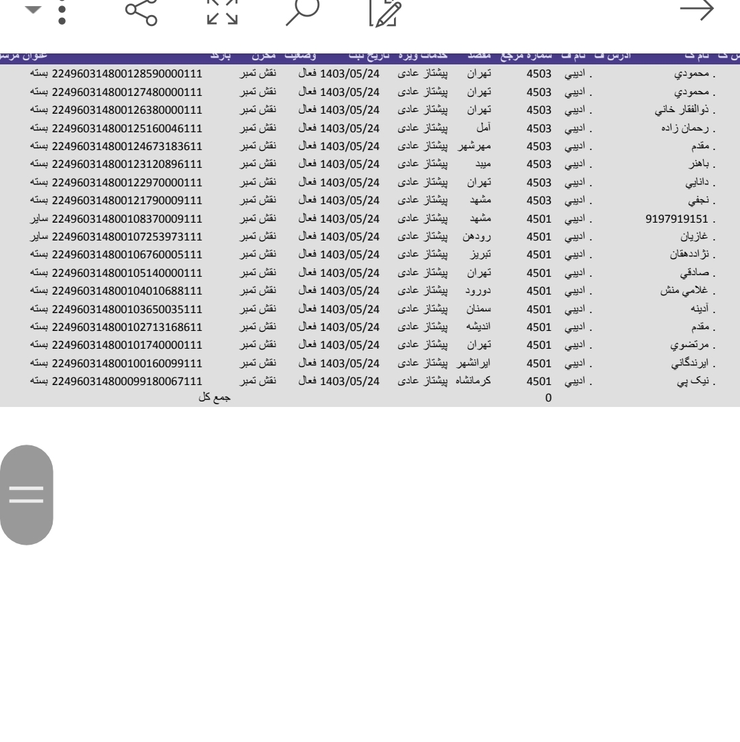 کد رهگیری 24مرداد پارت‌دو