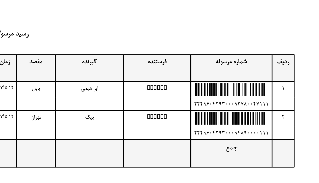 کد رهگیری ۱۷ دی